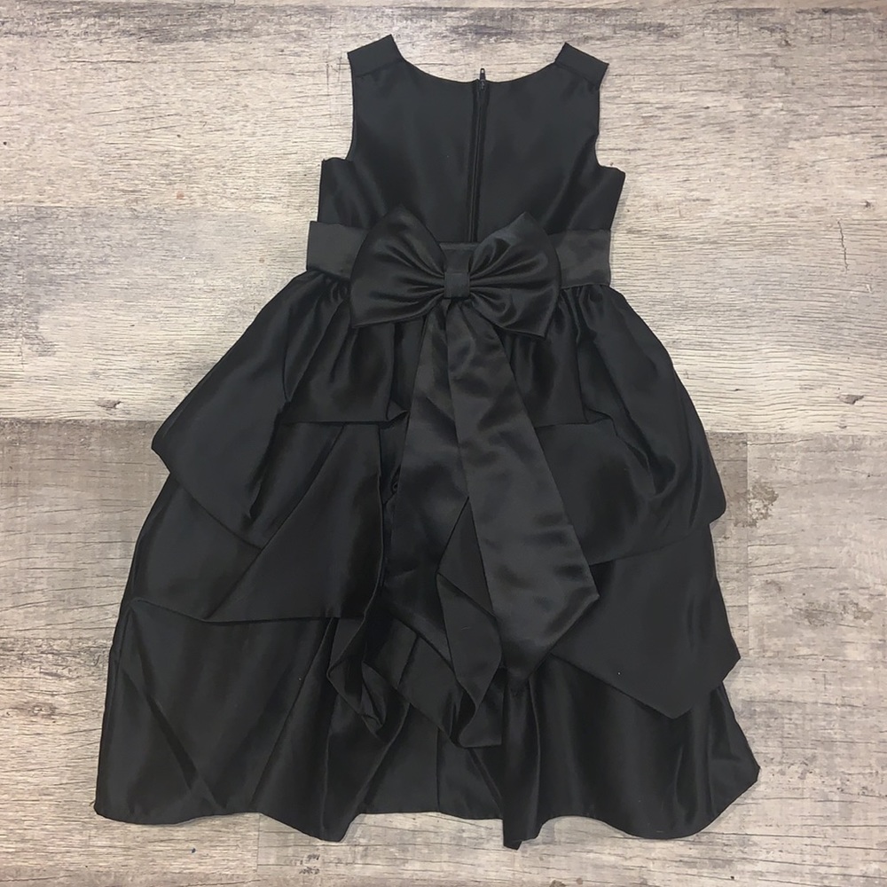 Girls Satiny Ruffled Dress - Picture 3 of 6